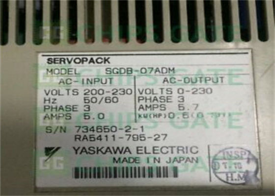 Yaskawa SGDB-07ADM AC সার্ভো অ্যামপ্লিফায়ার 200V 0.7KW টর্ক স্পিড পজিশন কন্ট্রোল