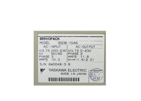 Yaskawa SGDB-15AN AC সার্ভো অ্যামপ্লিফায়ার Mechatrolink 200-230V 10A 1.3KW 3 ফেজ