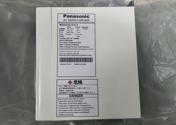 প্যানাসনিক 2500P AC ড্রাইভ MSD5A3A1XX19 মোটর ড্রাইভ 50W সার্ভো পাওয়ার অ্যামপ্লিফায়ার