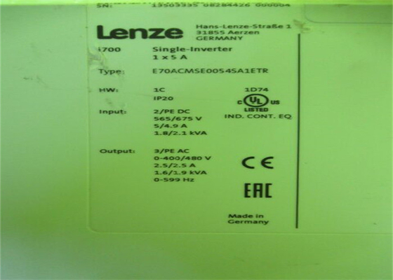 Lenze E70ACMSE0054SA1ETR সার্ভো ইনভার্টার I700 একক ইনভার্টার বিল্ট-ইন টেকনিক