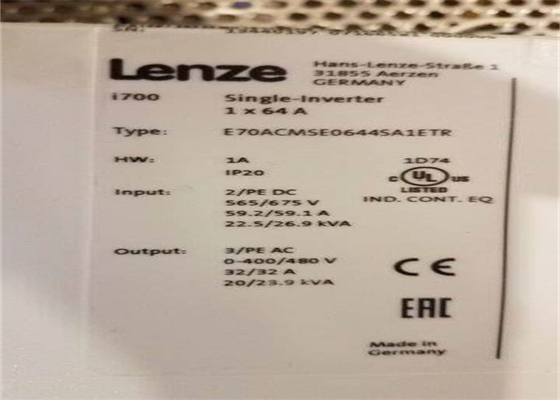 Lenze E70ACMSE0644SA1ETR সার্ভো-ইনভার্টার I700 স্ট্যান্ডার্ড এনভায়রনমেন্ট