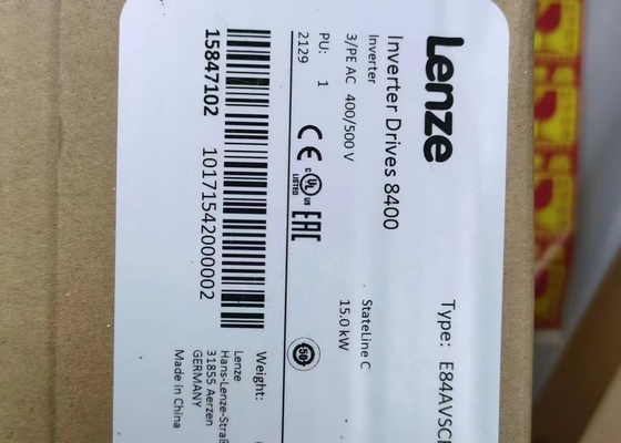 E84AVSCE1534VB0 Lenze VFD ফ্রিকোয়েন্সি কনভার্টার 15.0KW 8400 সিরিয়ার