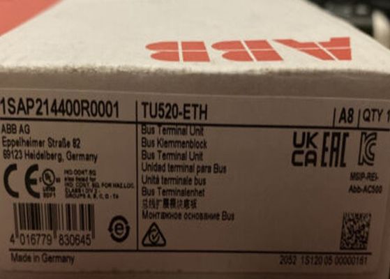 TU520-ETH 1SAP214400R0001 প্রোগ্রামেবল লজিক কন্ট্রোলার S500 বাস টার্মিনাল ইউনিট স্প্রিং