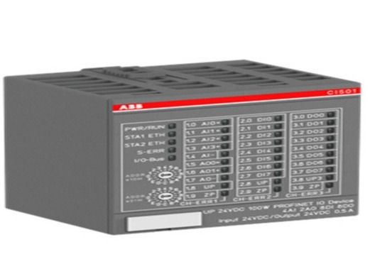 CI501-PNIO 1SAP220600R0001 S500 বাস মডিউল 8DI 8DO 4AI PLC ট্রানজিস্টর