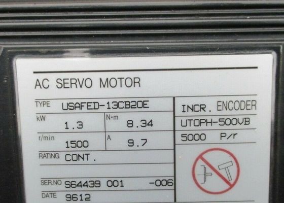 USAFED-13CB20E  1.3kw 8.34N/m 1500 t/min 9.7A আসল নতুন ৩ -৫ কার্যদিবসের মধ্যে ডেলিভারি