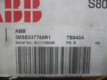 নতুন ডিজিটাল মডিউল এবিবি 3BSE037760R1 টিবি 840A মডিউলবাস ক্লাস্টার মডেম S800 I / O, PR: B