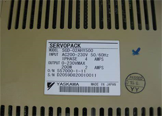 SGD-02AHY500 Yaskawa AC Servo Motor Driver SGD Series Voltage 200V New In Original Box
