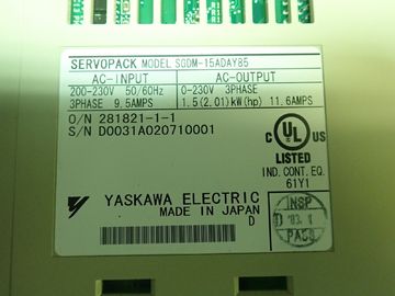 New ServoPack Yaskawa  Electric Servopack Servo Controller Drive SGDM-15ADAY85