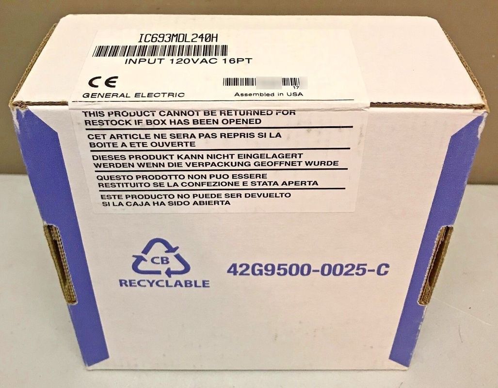 GE FANUC সিরিজ 90-30 সাপ্লাই ডিজিটাল I/O মডিউল 120 ​​ভোল্ট AC IC693MDL240