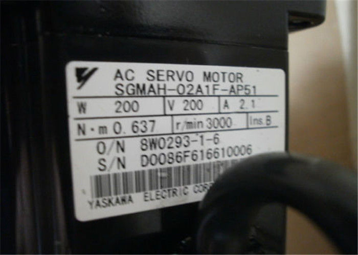 ইয়াসকা নতুন নতুন এসি সার্ও মোটর 0.637NM 3000r / মিমি SGMAH-02A1F-AP51